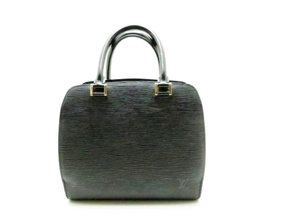 LOUIS VUITTON Pont Neuf Handbag Epi Leather Noir Black